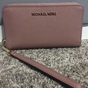 Michael Kors - Jet Set Travel Wallet - Dusty Rose